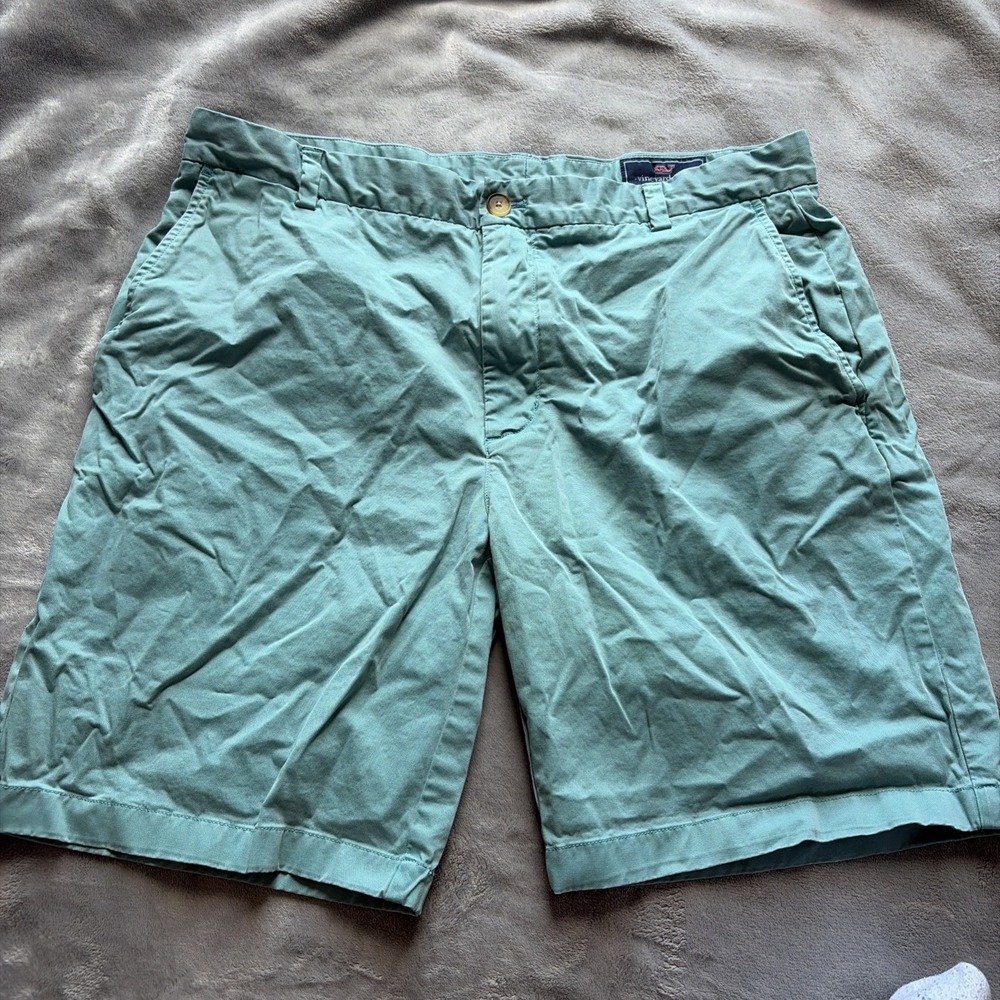 Vineyard Vines Men's Size 36 Breaker‎ Shorts Green 9" Inseam Golf Casual